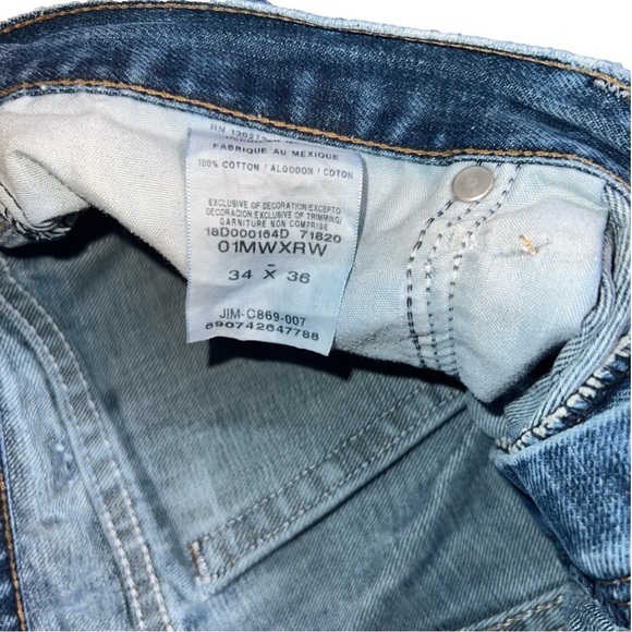 **WRANGLER** 20X STRAIGHT LEG JEANS 34X36 (msr 33"x35") - Picture 3 of 7